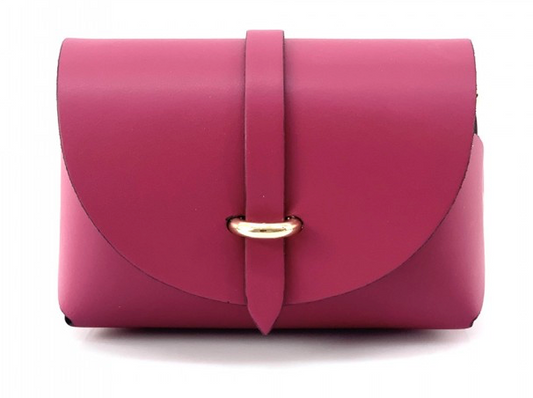 Maria Leather Crossbody Clutch