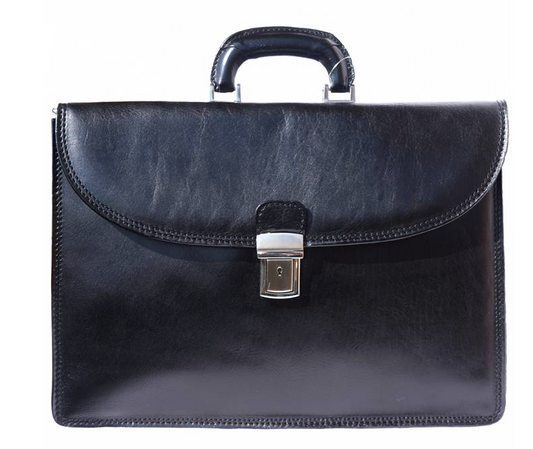 Italian Leather Diplomat Briefcase