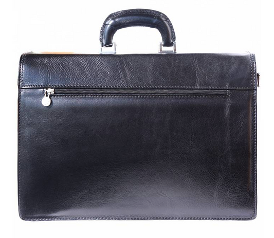 Italian Leather Diplomat Briefcase